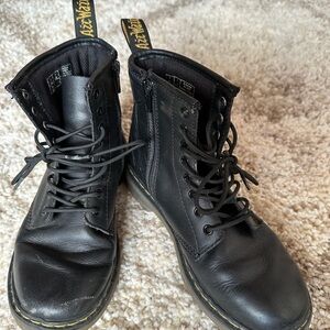 Dr. Martens Black Leather Boots for Men